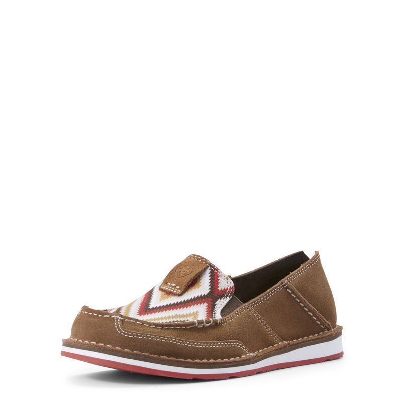 Loafersy Damskie Ariat Cruiser Brązowe Czerwone | PL-186570