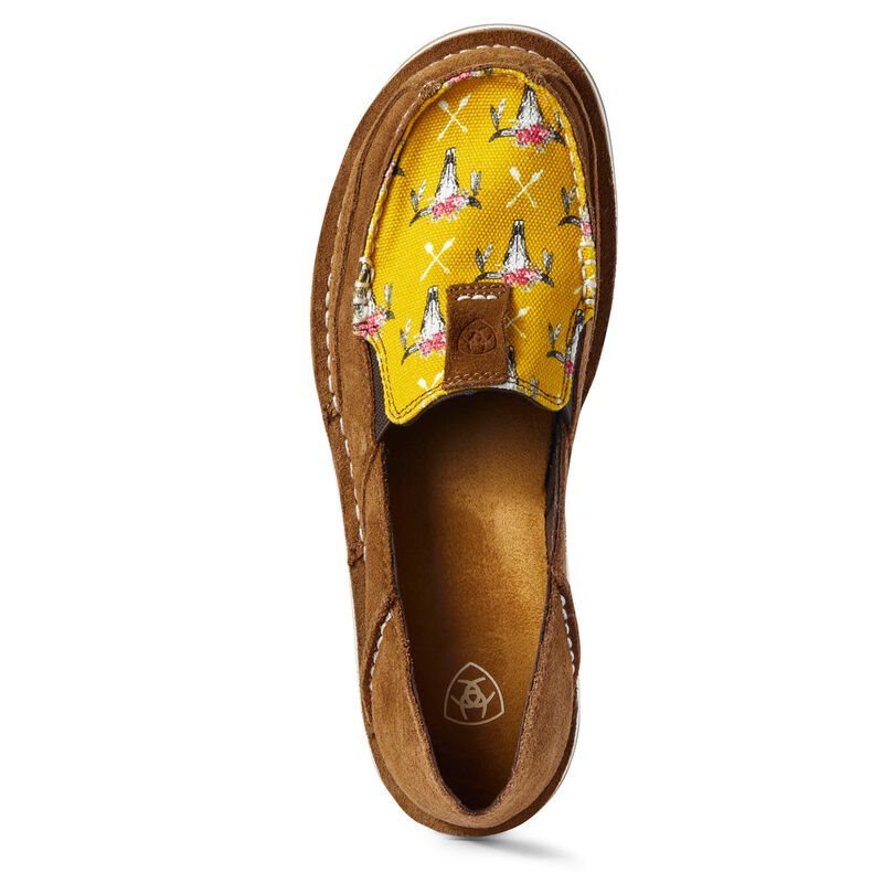 Loafersy Damskie Ariat Cruiser Brązowe Musztardowe | PL-308168