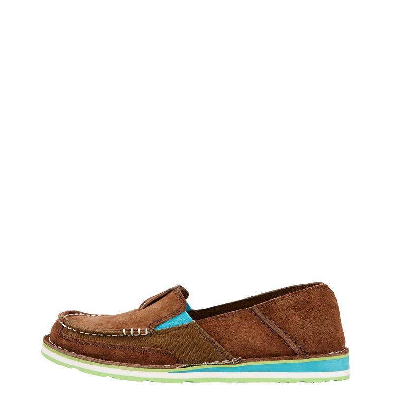 Loafersy Damskie Ariat Cruiser Brązowe Zielone | PL-073717