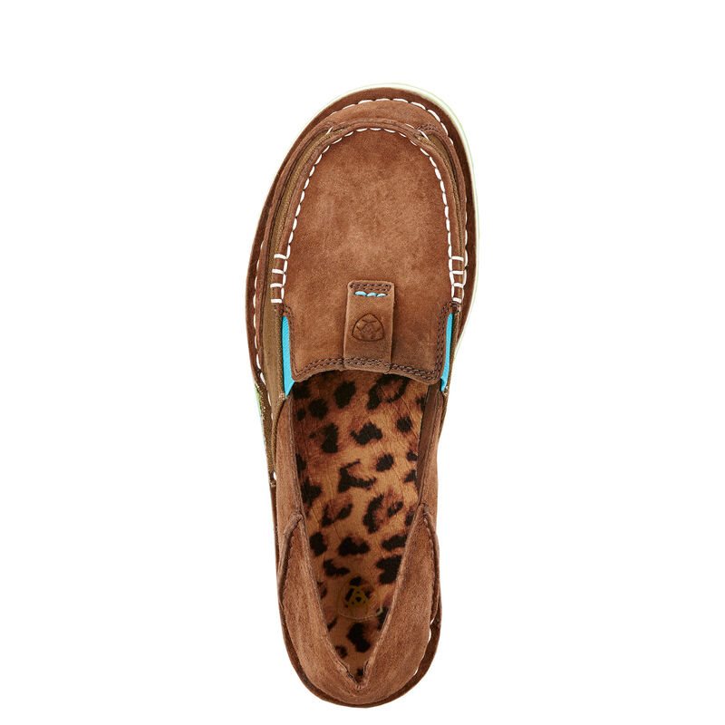 Loafersy Damskie Ariat Cruiser Brązowe Zielone | PL-073717