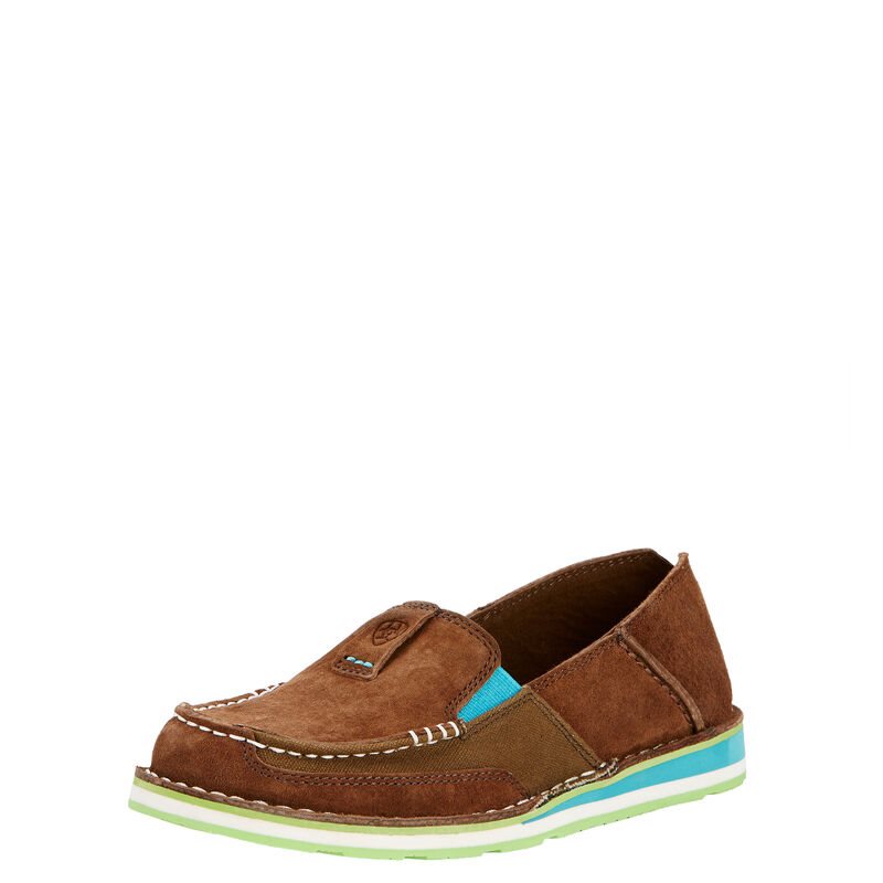 Loafersy Damskie Ariat Cruiser Brązowe Zielone | PL-073717