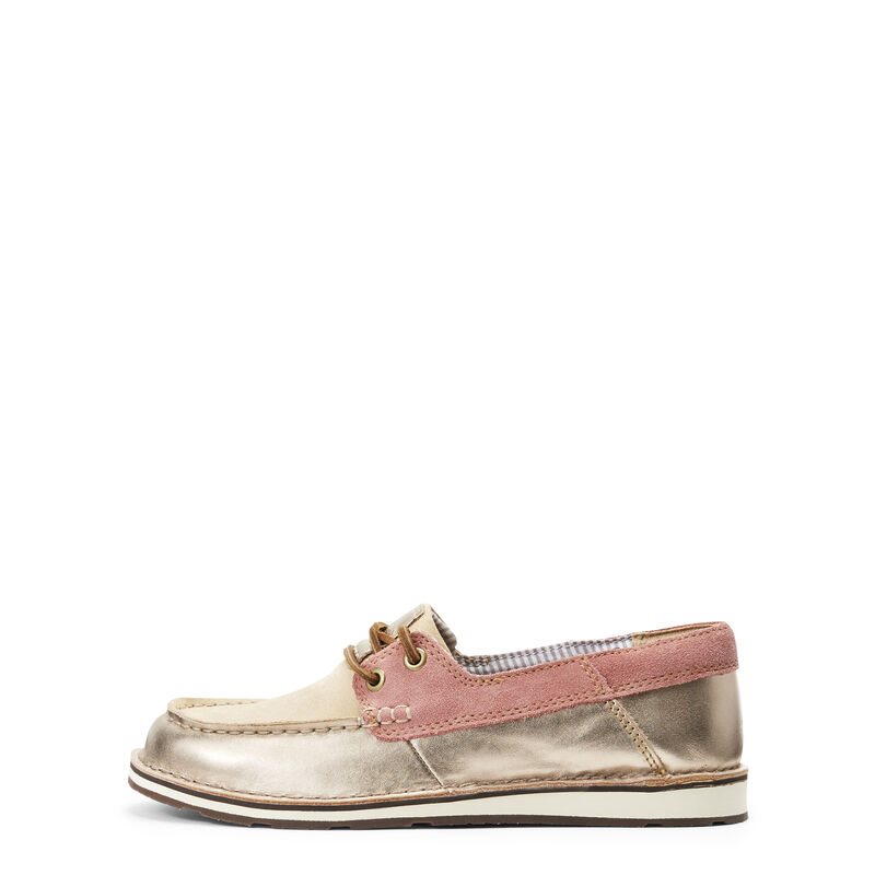 Loafersy Damskie Ariat Cruiser Castaway Różowe Złote Różowe | PL-133781