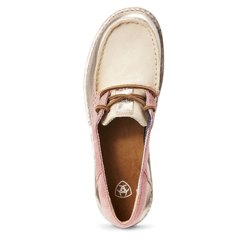 Loafersy Damskie Ariat Cruiser Castaway Różowe Złote Różowe | PL-133781