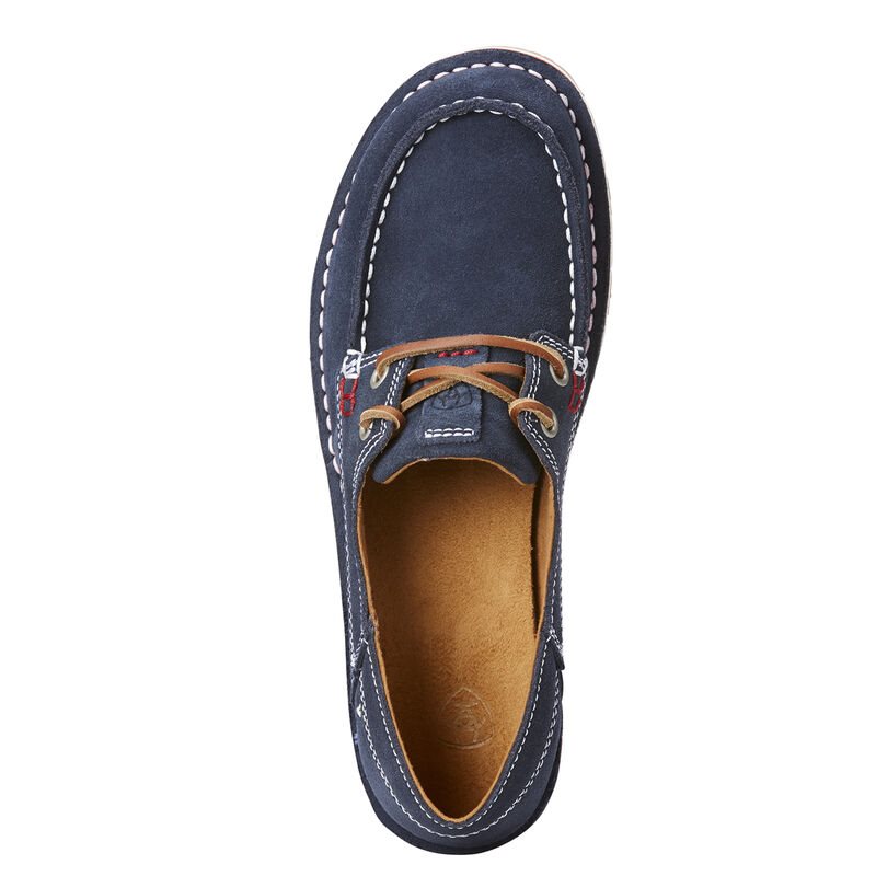 Loafersy Damskie Ariat Cruiser Castaway Granatowe | PL-811328