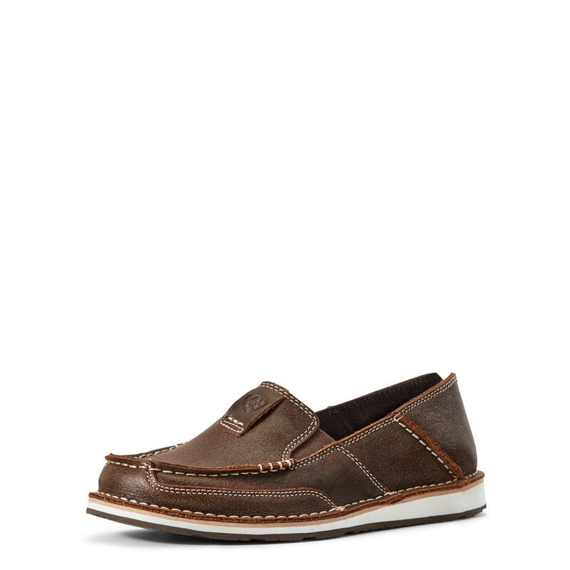 Loafersy Damskie Ariat Cruiser Ciemny Brązowe | PL-224831