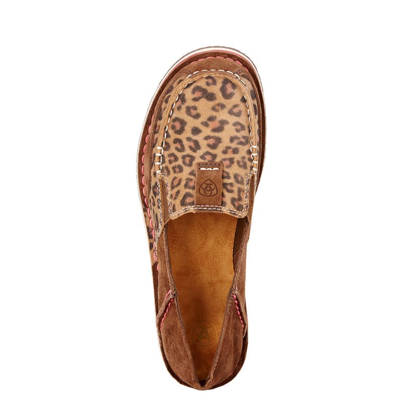 Loafersy Damskie Ariat Cruiser Ciemny Brązowe Panterka | PL-275145