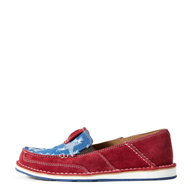 Loafersy Damskie Ariat Cruiser Czerwone Niebieskie | PL-215420