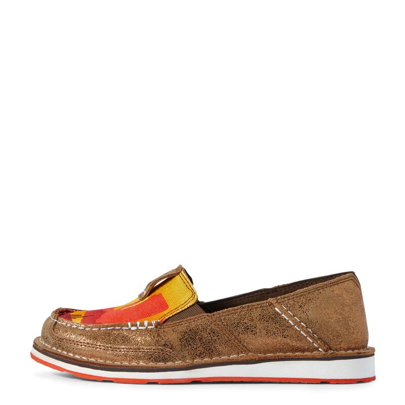 Loafersy Damskie Ariat Cruiser Miedź Metal Pomarańczowe | PL-094588