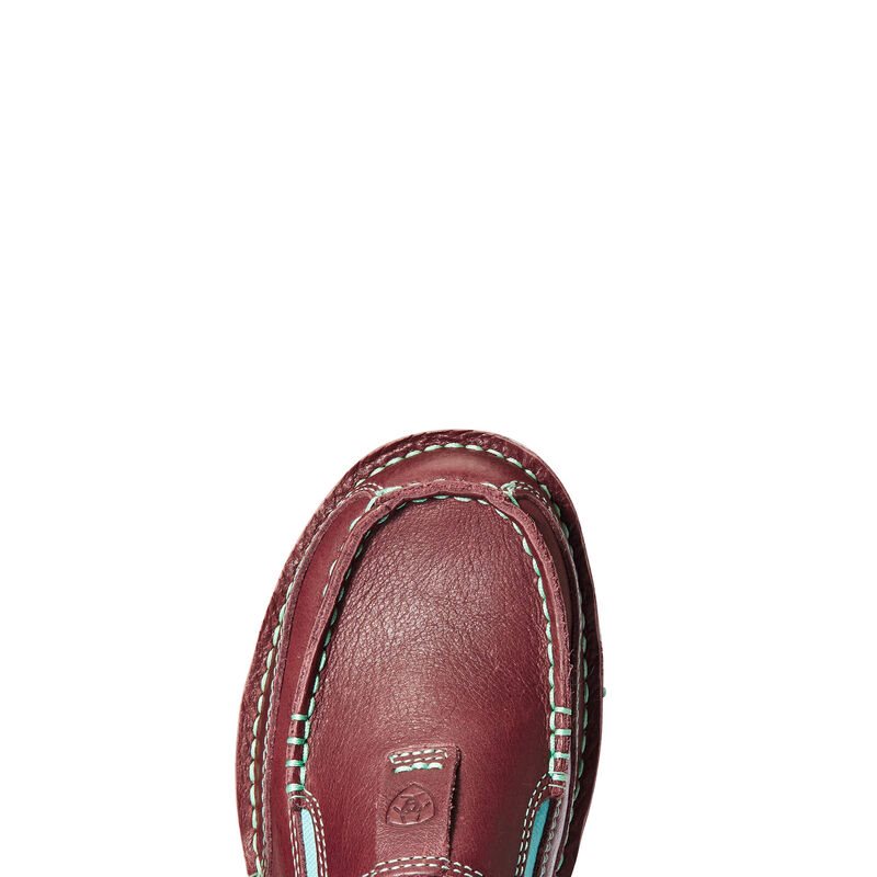 Loafersy Damskie Ariat Eco Cruiser Bordowe | PL-491853