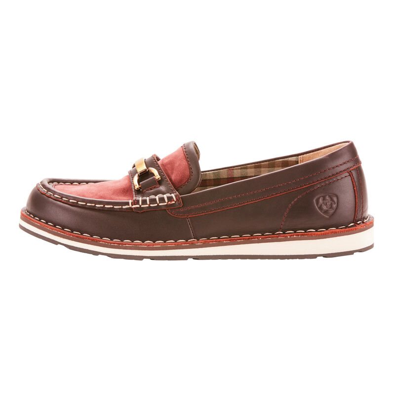 Loafersy Damskie Ariat Ivy Cruiser Bordowe Brązowe | PL-688752