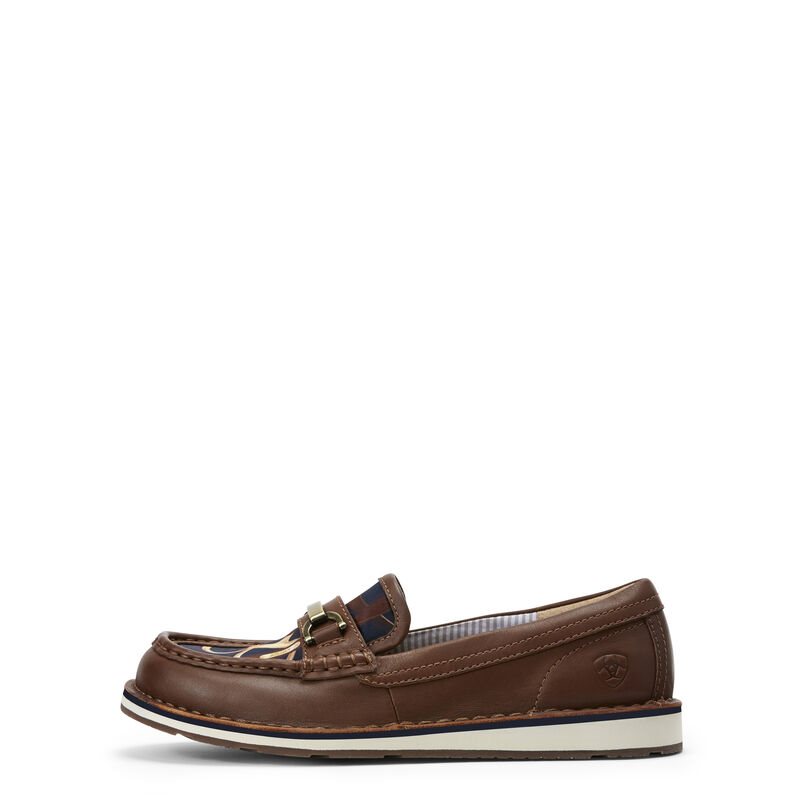 Loafersy Damskie Ariat Ivy Cruiser Czekolada Granatowe | PL-914687