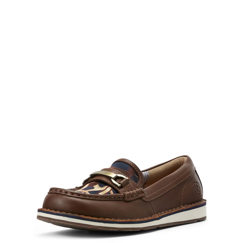 Loafersy Damskie Ariat Ivy Cruiser Czekolada Granatowe | PL-914687