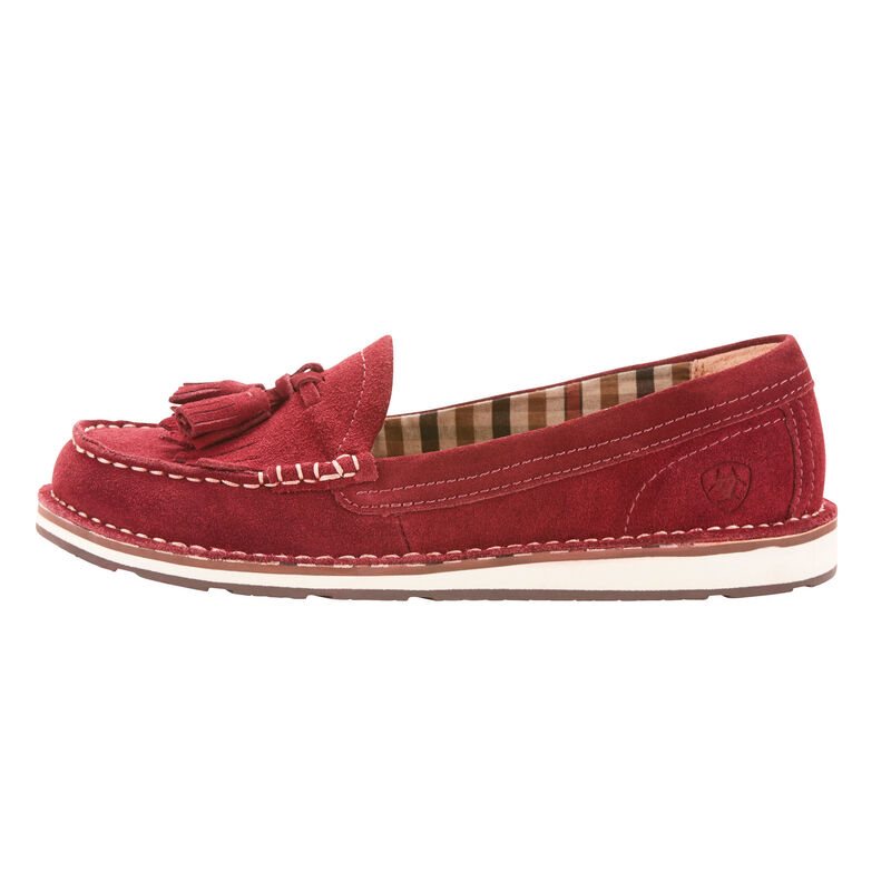 Loafersy Damskie Ariat Tassel Cruiser Bordowe | PL-733038