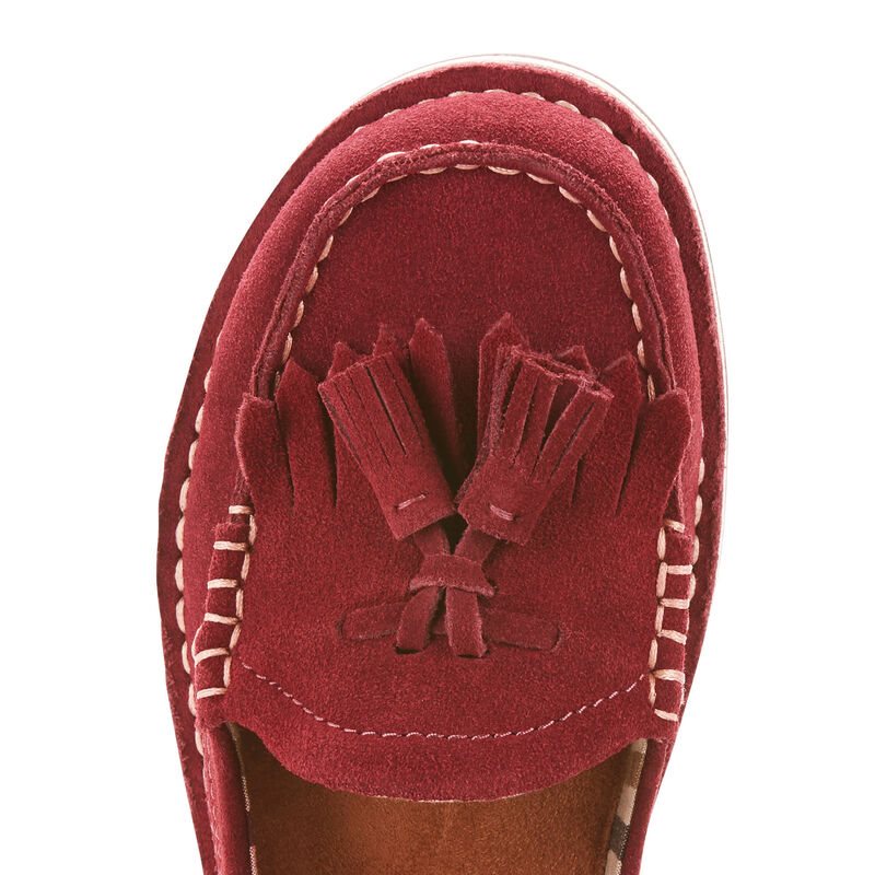 Loafersy Damskie Ariat Tassel Cruiser Bordowe | PL-733038