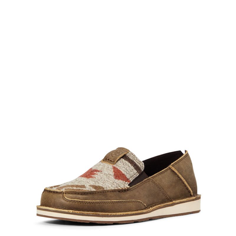 Loafersy Męskie Ariat Cruiser Brązowe Beżowe | PL-369501