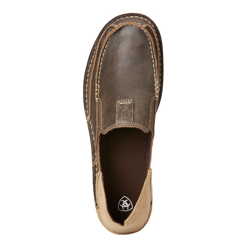 Loafersy Męskie Ariat Cruiser Ciemny Brązowe Beżowe | PL-447078