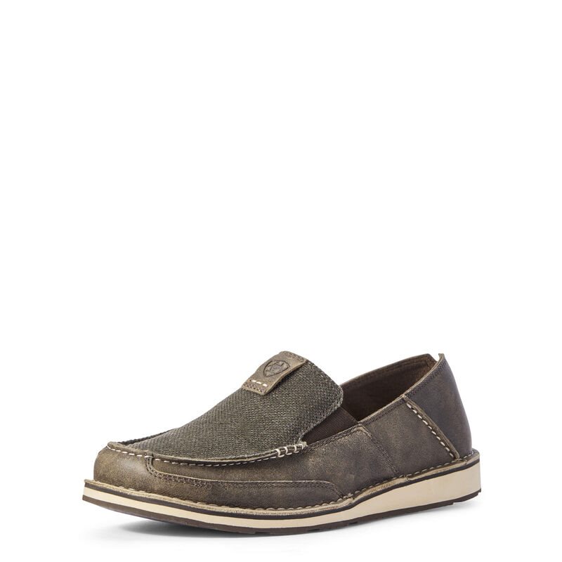 Loafersy Męskie Ariat Cruiser Szare | PL-777014