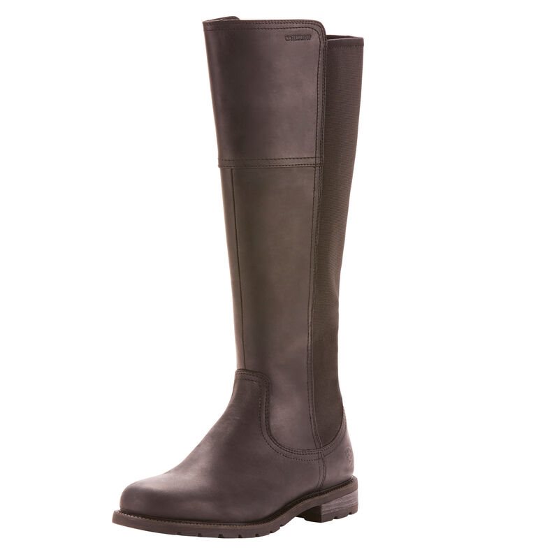 Długie Buty Damskie Ariat Sutton Nieprzemakalne Boots Czarne | PL-933693