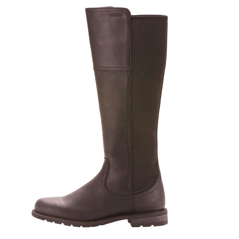 Długie Buty Damskie Ariat Sutton Nieprzemakalne Boots Czarne | PL-933693