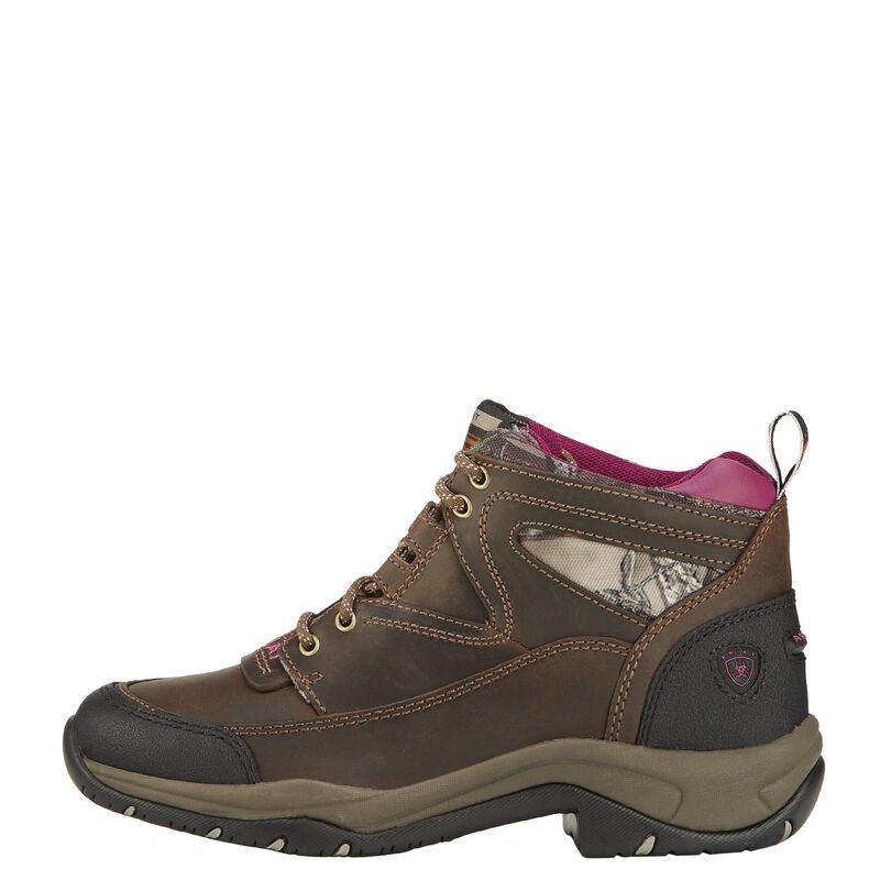 Buty Outdoorowe Damskie Ariat Terrain Boots Ciemny Brązowe Camo | PL-131413