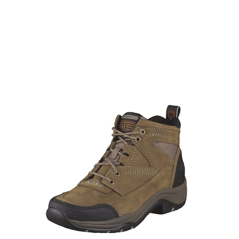 Buty Outdoorowe Damskie Ariat Terrain Boots Oliwkowe Czekolada | PL-614709