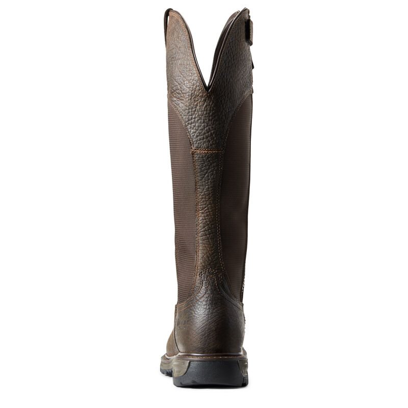 Buty Outdoorowe Męskie Ariat Conquest SnakeBoots Nieprzemakalne Hunting Boots Ciemny Brązowe | PL-494638