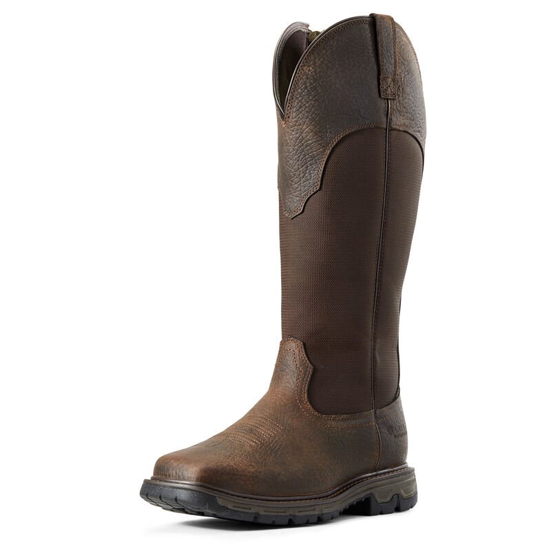 Buty Outdoorowe Męskie Ariat Conquest SnakeBoots Nieprzemakalne Hunting Boots Ciemny Brązowe | PL-494638