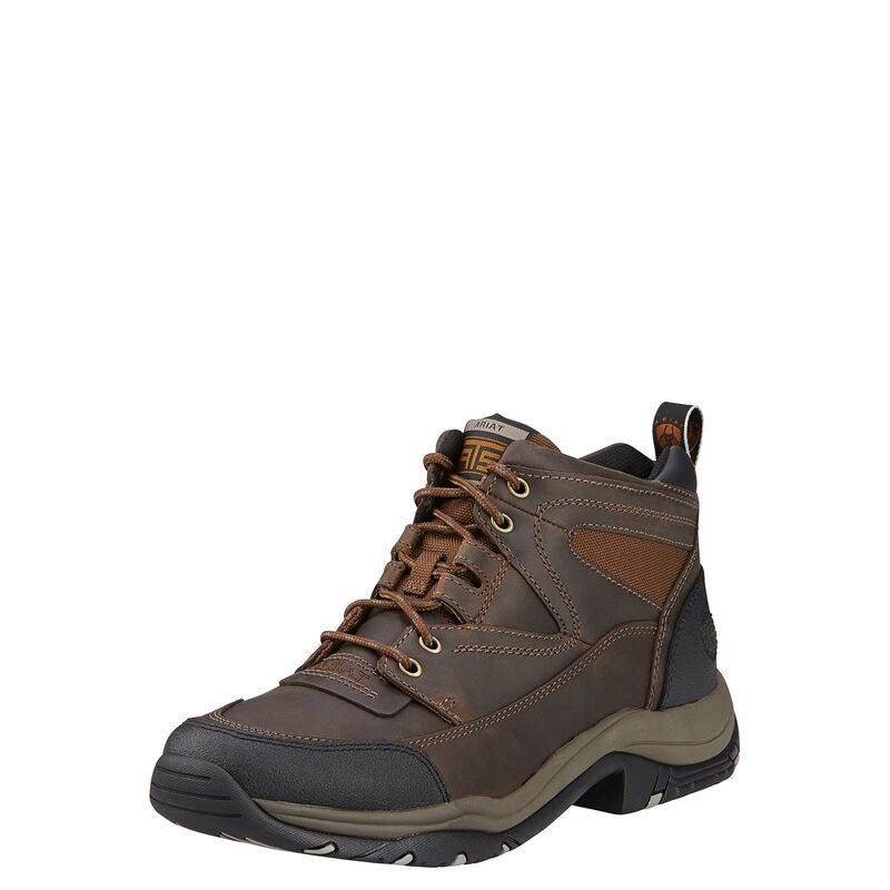 Buty Outdoorowe Męskie Ariat Terrain English Brązowe | PL-580647