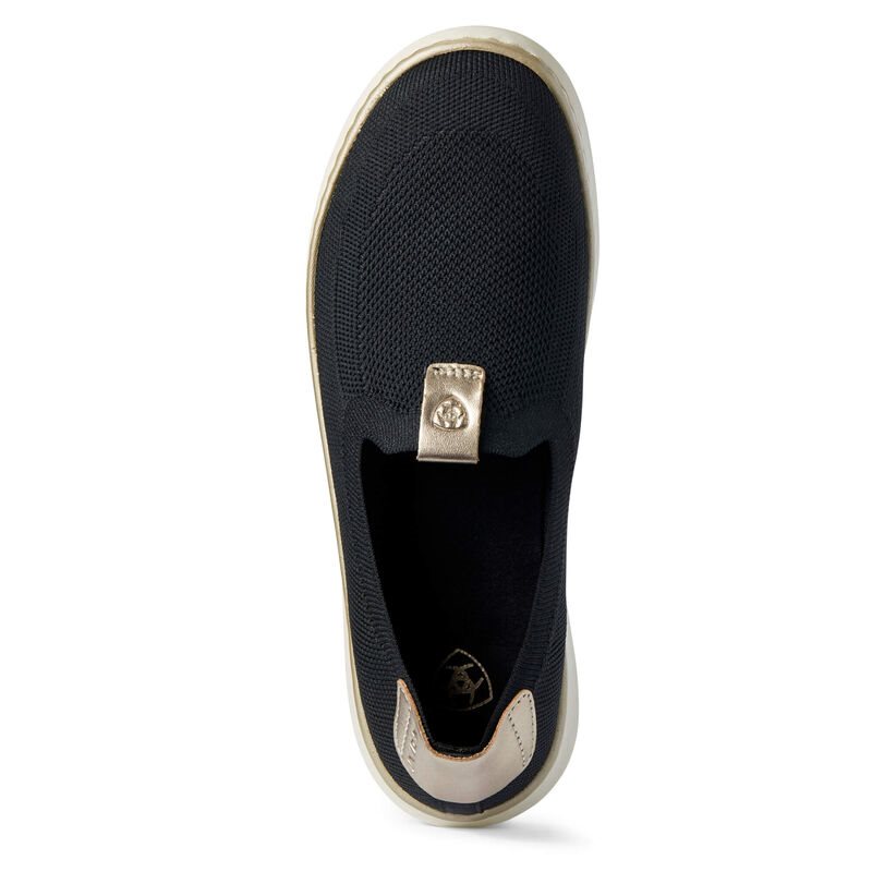 Slip On Damskie Ariat Knit Ryder Czarne | PL-559138