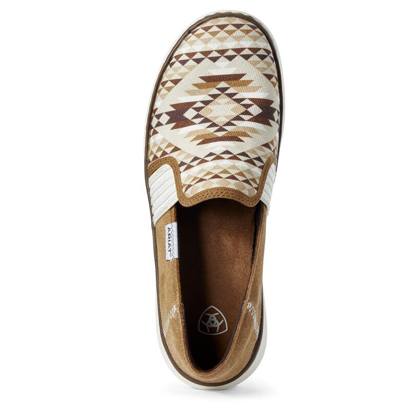 Slip On Damskie Ariat Ryder Brązowe Białe | PL-415952