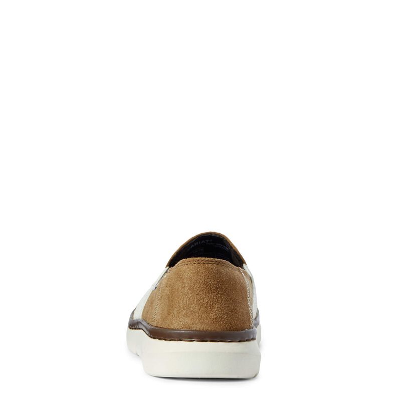 Slip On Damskie Ariat Ryder Brązowe Białe | PL-415952