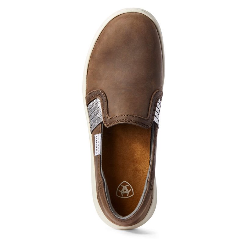 Slip On Damskie Ariat Ryder Ciemny Brązowe | PL-920871