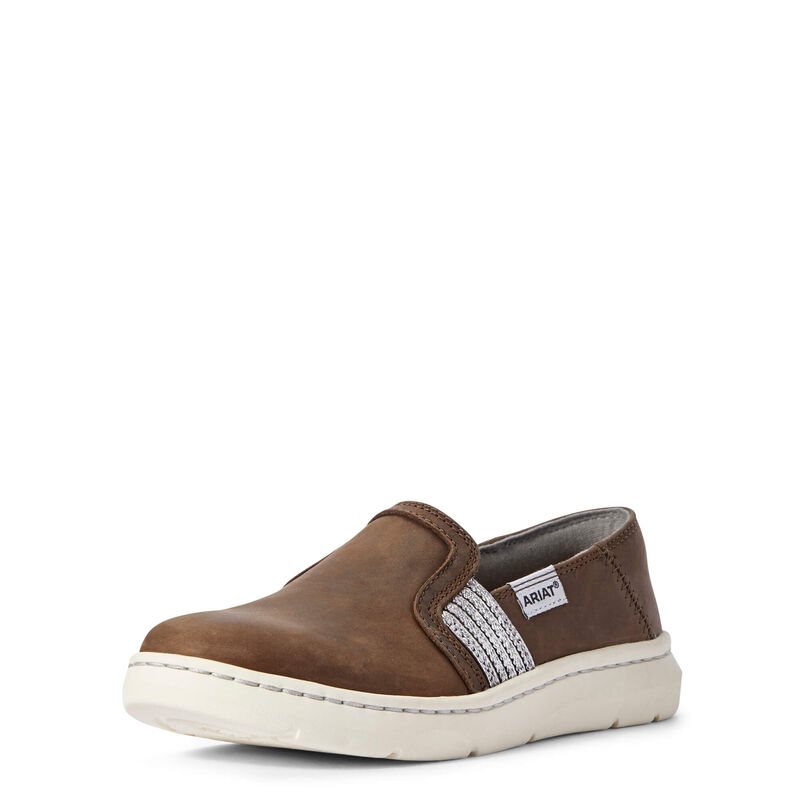 Slip On Damskie Ariat Ryder Ciemny Brązowe | PL-920871