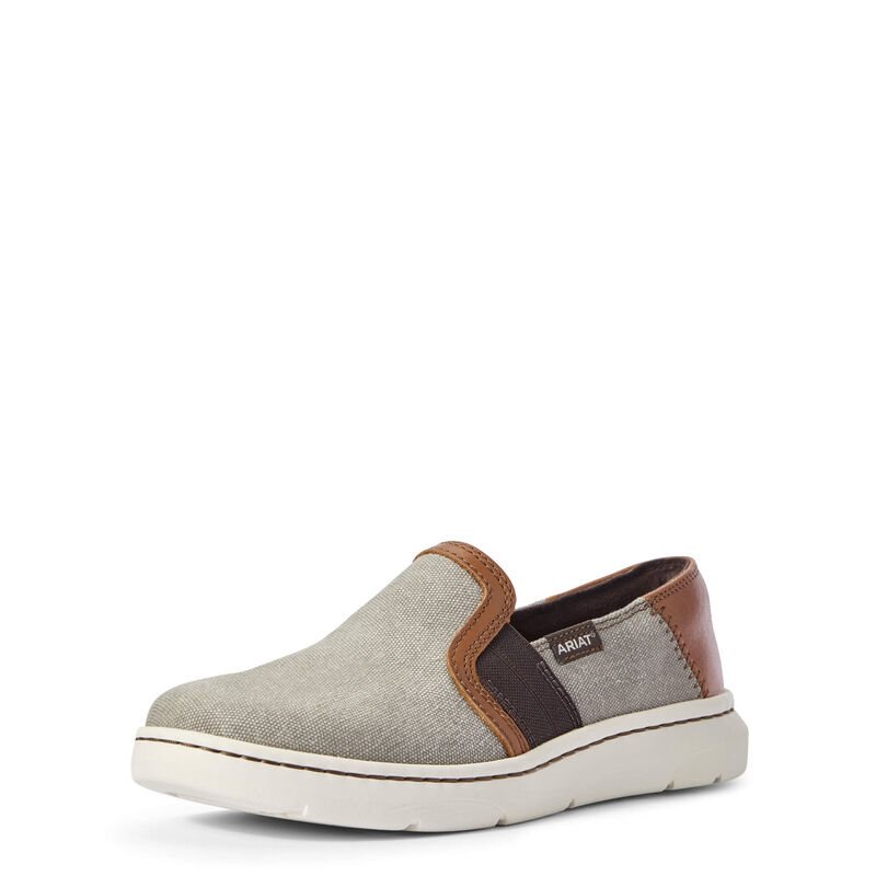 Slip On Damskie Ariat Ryder Szare Brązowe | PL-451312