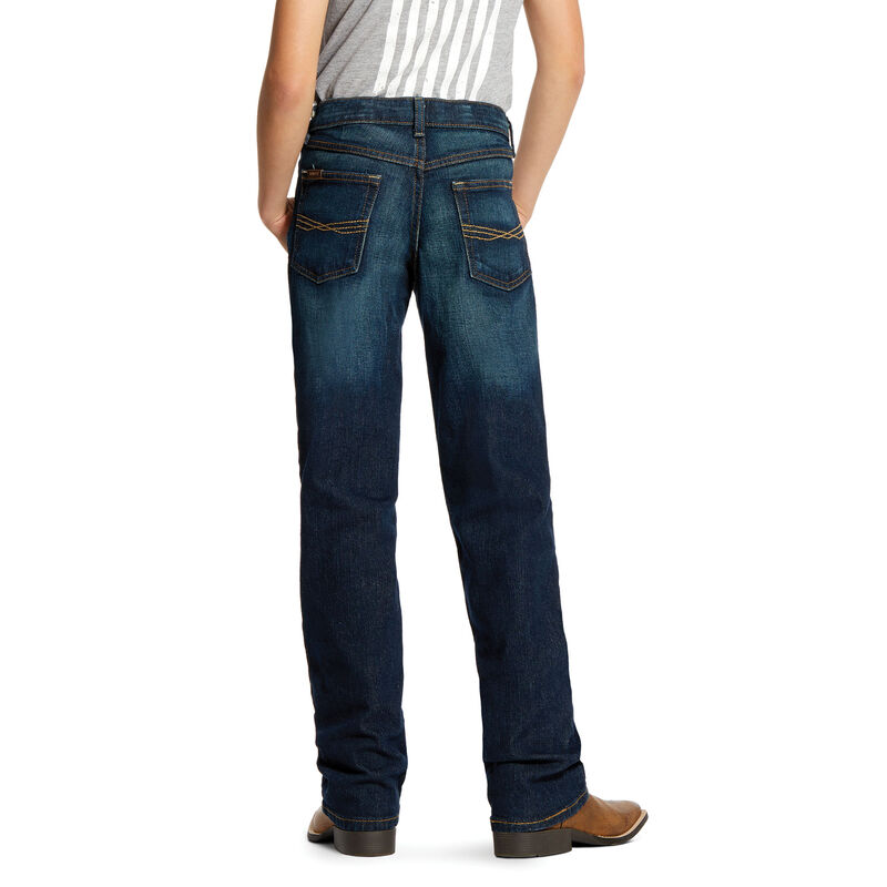 Spodnie Dziecięce Ariat B5 Slim Stretch Legacy Stackable Straight Leg Jean Ciemny Niebieskie | PL-312546