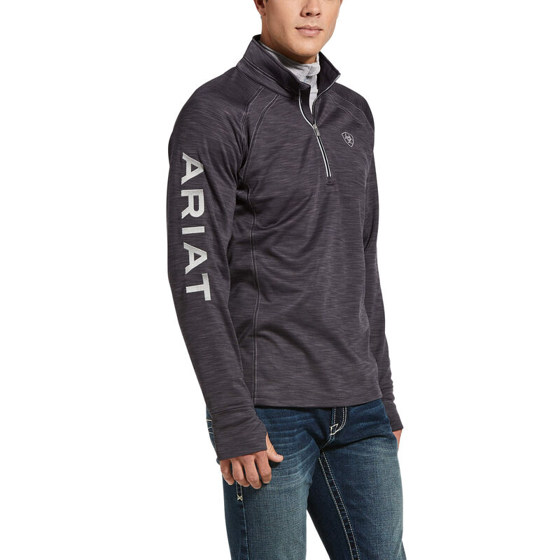 Swetry Męskie Ariat Tek Team 1/2 Zip Sweatshirt Ciemny Fioletowe | PL-453760