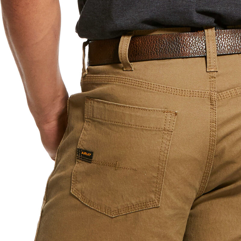 Szorty Męskie Ariat Rebar DuraStretch Made Tough Krótkie Khaki | PL-179991