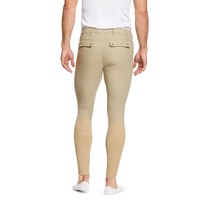 Rajstopy Męskie Ariat Tri Factor Grip Knee Patch Breech Brązowe | PL-161253