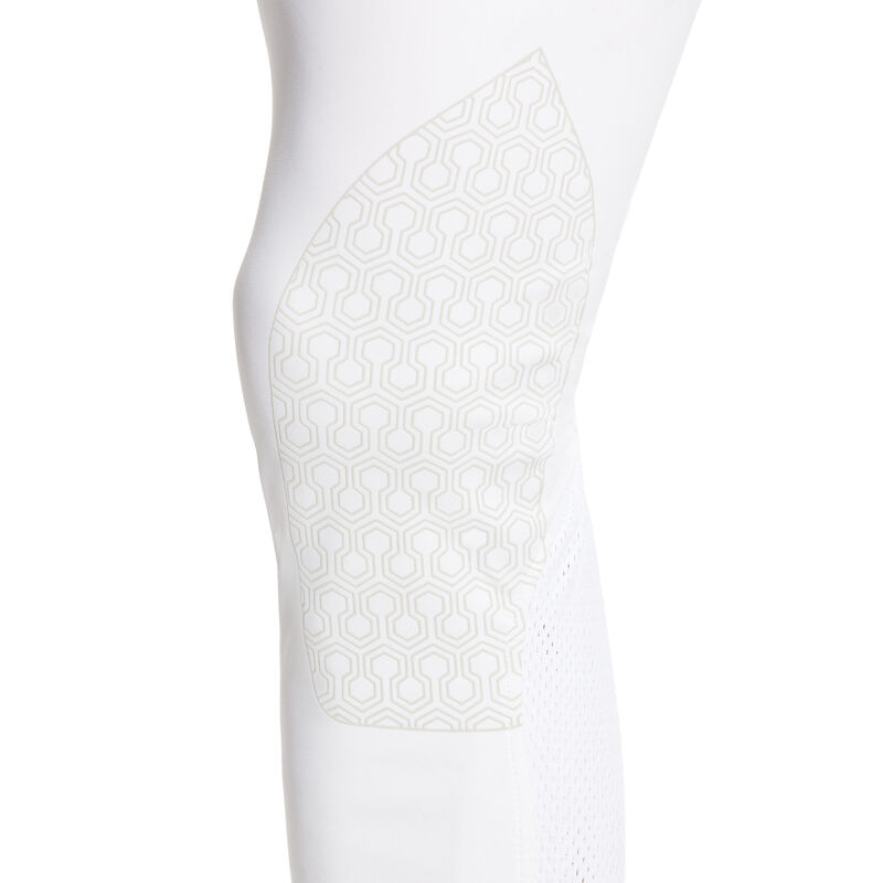 Rajstopy Męskie Ariat Tri Factor Grip Knee Patch Breech Białe | PL-814416