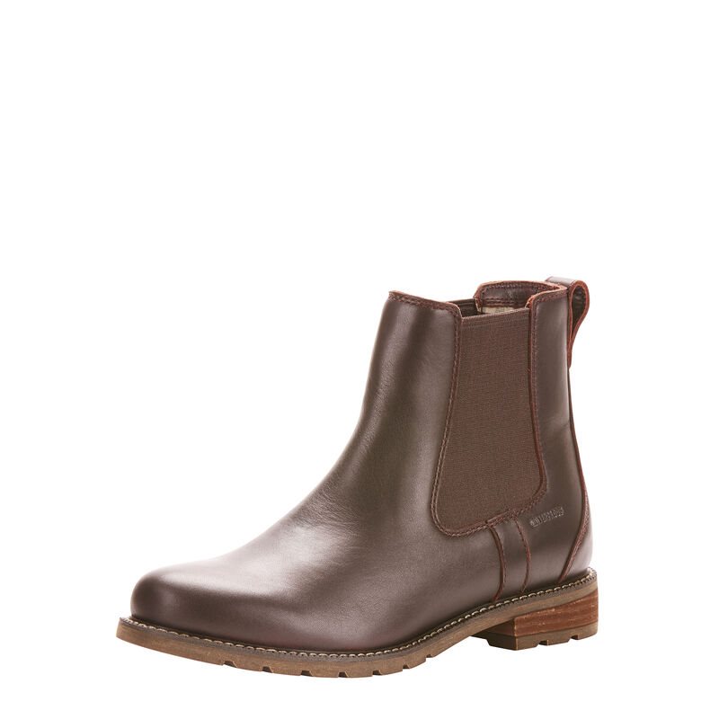 Trzewiki Damskie Ariat Wexford Nieprzemakalne Boots Ciemny Brązowe | PL-203401