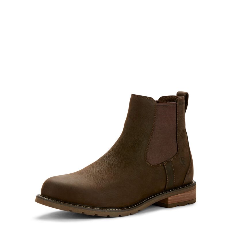 Trzewiki Męskie Ariat Wexford English Country Nieprzemakalne Boots Brązowe | PL-713593