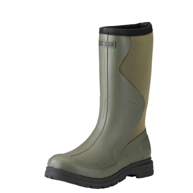 Kalosze Damskie Ariat Springfield Rubber Boots Oliwkowe Zielone | PL-087343