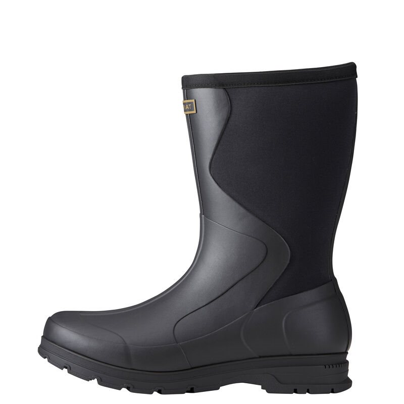 Kalosze Męskie Ariat Springfield Rubber Boots Czarne | PL-598887