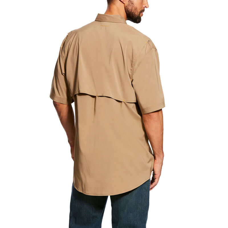 Koszula Robocza Męskie Ariat Rebar Made Tough VentTEK DuraStretch Khaki | PL-339156